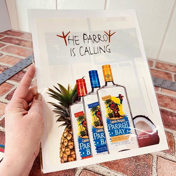 2005 Captain Morgan Parrot Bay Vintage Print Ad Rum-Core Y2K Ephemera - Picture 2 of 9